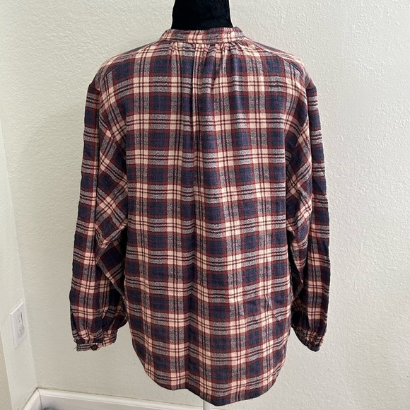 Free People Northern Bound Plaid Blouse - Picture 3 of 8